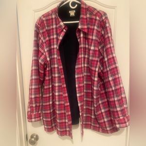 L.L. Bean Women’s lined Flannel Shirt. 2XL